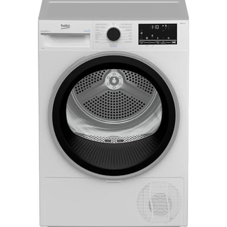 Beko B5T68219 Wäschetrockner, 8 kg, Wärmepumpentrockner mit 15 Programmen, Kondenstrockner, Aquawave Schontrommel, Säulenfähig, Weiß – Bild 1