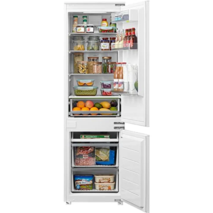 Midea KG178SFNF Einbau Kühl-/Gefrierkombination, NoFrost, Digital Control, mit Schlepptür, LED Beleuchtung, 178,5 cm hoch, 180L Kühlen, 68L Gefrieren, Weiß – Bild 4