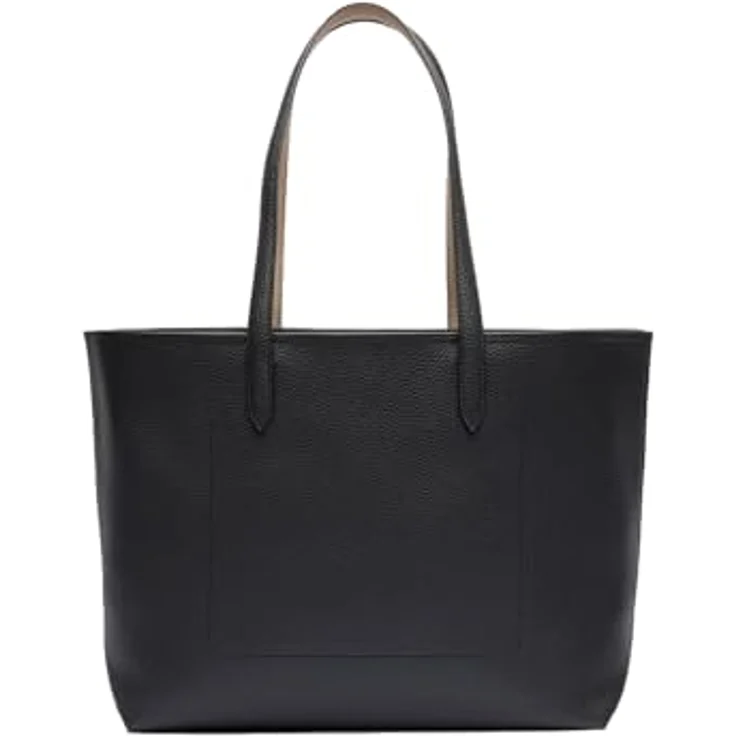 Lacoste Shopper Anna - Shopper 35 cm (noir krema) - Elegant und praktisch, geräumiges Hauptfach, metallenes Lacoste-Krokodil – Bild 2