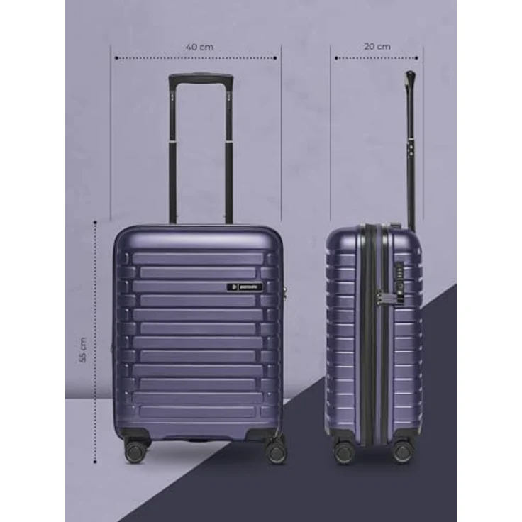 Pactastic THE CABIN, Kabinentrolley S 55 cm mit Dehnfalte, lila, 100% Polypropylen – Bild 8
