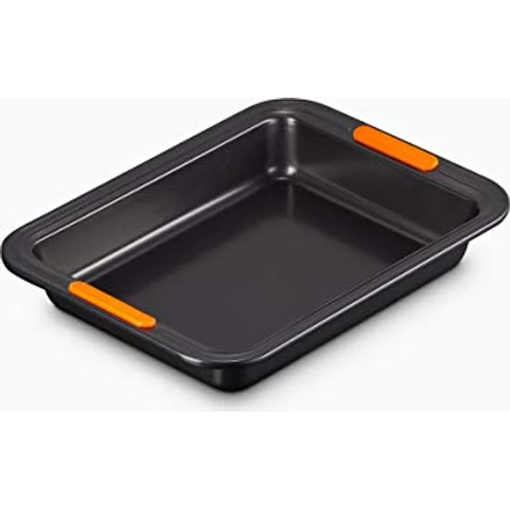 Le Creuset Antihaft Backform, Rechteckig, 28 cm, PFOA-frei, Sauerteigbeständig, Aus Karbonstahl gefertigt, Anthrazit-Orange – Bild 2