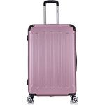 Flexot® Flex-2045 Koffer XL, Rosa Zwillingsrollen Hartschale - Leicht & stabil, elastische Oberfläche, 16 Farben zur Auswahl