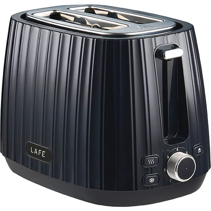 Lafe Modern PRO Toaster, 7-stufige Toaststeuerung, 1080W, schwarz, mit Abtau-Funktion und Auto STOP