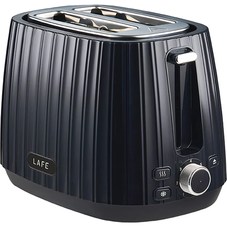 Lafe Modern PRO Toaster, 7-stufige Toaststeuerung, 1080W, schwarz, mit Abtau-Funktion und Auto STOP