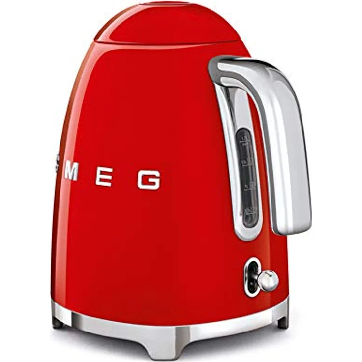 Smeg KLF03RDEU Edelstahl-Wasserkocher, 2400W, 1,7L Volumen, rot – Bild 2