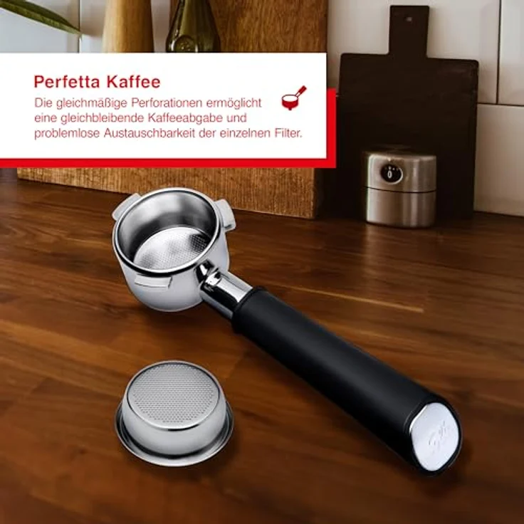 Solis 54mm Filterkorb, Edelstahl Filtereinsatz für 14-16g Kaffeemehl, kompatibel mit Solis Perfetta Siebträgermaschinen, hochwertige Perforationstechnologie und einfache Reinigung – Bild 3