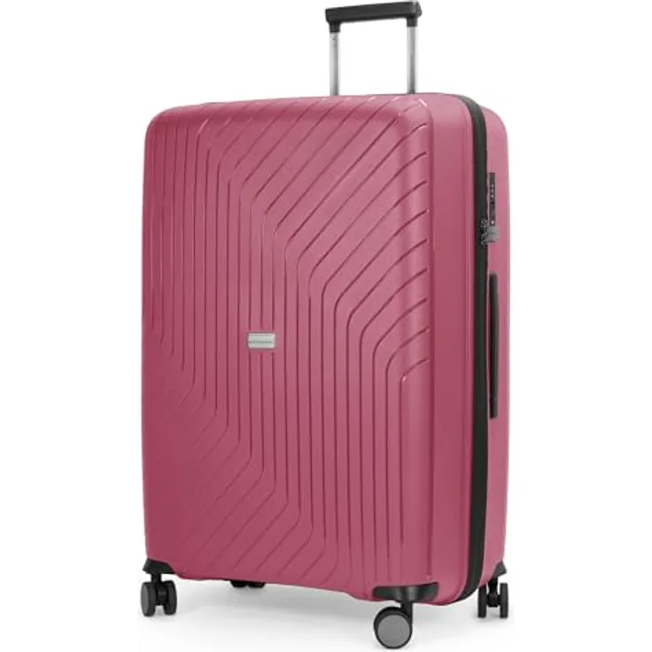 Hauptstadtkoffer TXL Reisetrolley 76cm, Hartschalen-Schutzhülle aus Polypropylen, robust und leicht, Beere