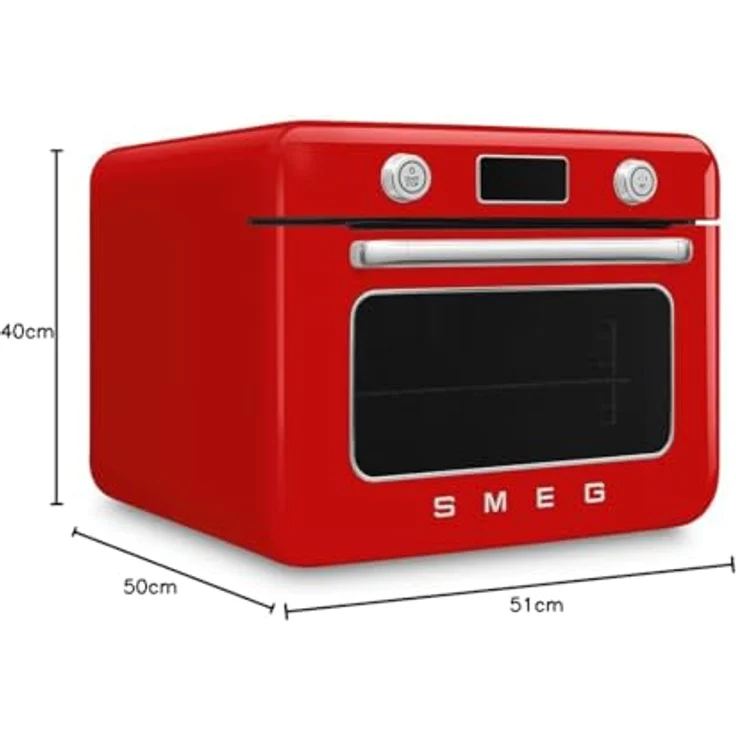 Smeg Multiofen COF01RDEU, Minibackofen mit Galileo-Backofentechnologie, rot – Bild 8