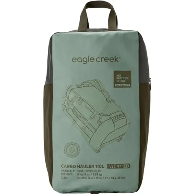 Eagle Creek Cargo Hauler 2 Rollen Reisetasche, 86 cm, grün, 100% Polyester, 38 x 35 x 86 cm – Bild 5