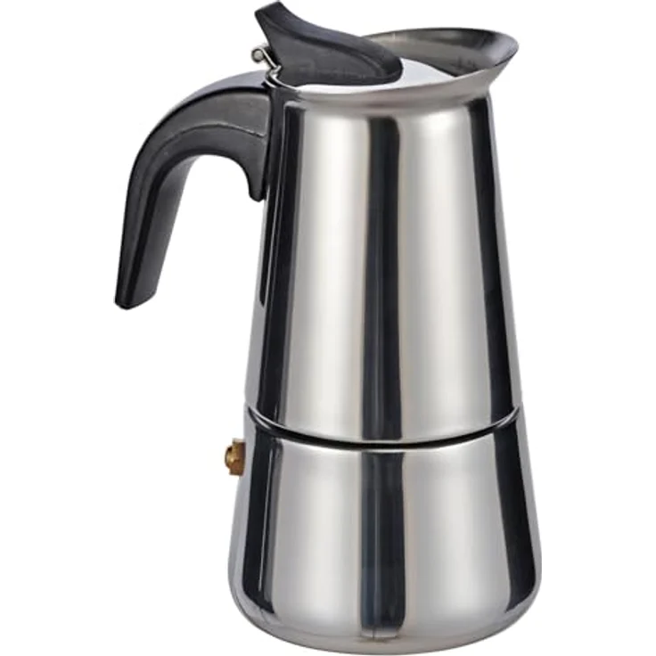 Haushalt International Espressokocher für 2 Tassen, 150ml Fassungsvermögen, 0,6mm Materialstärke, verpackt im Farbkarton – Bild 1