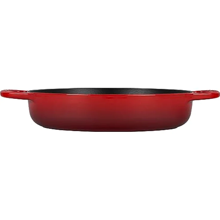 LE CREUSET Signature Everyday Pfanne aus Gusseisen, 27,9 cm, Kirschrot, mit hervorragender Wärmeverteilung und -speicherung – Bild 3