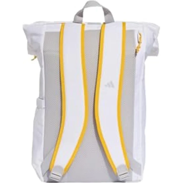 adidas Performance REAL MADRID HOME RUCKSACK, Sportrucksack mit Reißverschlusstaschen und verstellbaren Riemen, schwarz-weiß – Bild 6