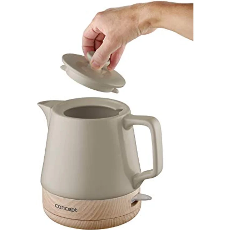 CONPT Hausgeräte Keramik Wasserkocher RK0061 1 L, kaffeebraun – Bild 14