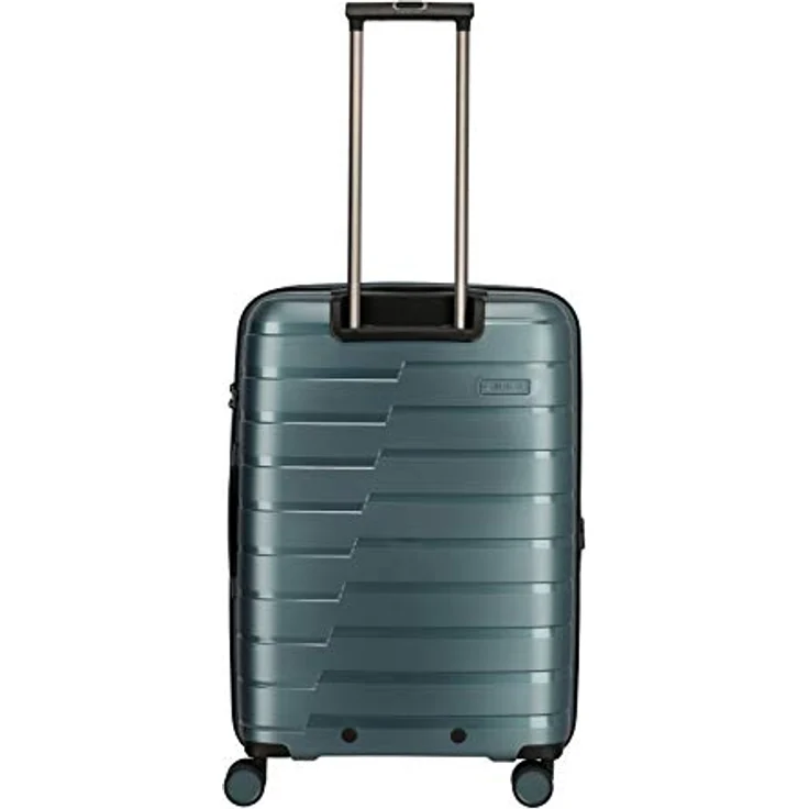 travelite 4-Rad Koffer M mit Dehnfalte + TSA Schloss, Gepäck Serie AIR BASE: Funktionaler Hartschalen Trolley im coolen Look, 075348-25, 67 cm, 71 Liter (erweiterbar auf 82 Liter), eisblau – Bild 3