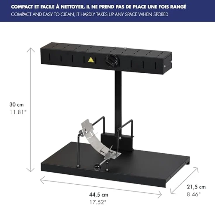 Louis Tellier ? Raclette Alpage Signature Basalt ? Größe passend für jede Portion von Schleifscheiben ? 6 bis 8 Personen ? beheizbare Rampe höhenverstellbar ? Sicherheitsschalter ? 230 V – Bild 6