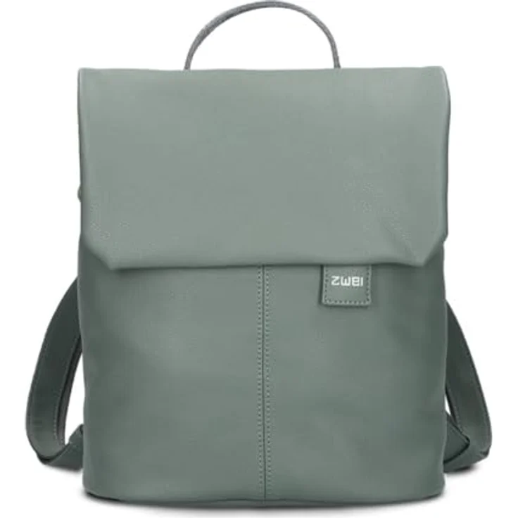 Zwei Mademoiselle.M City Rucksack, 29 cm, grün, 100% Polyurethan, Eucalyptus Design – Bild 3