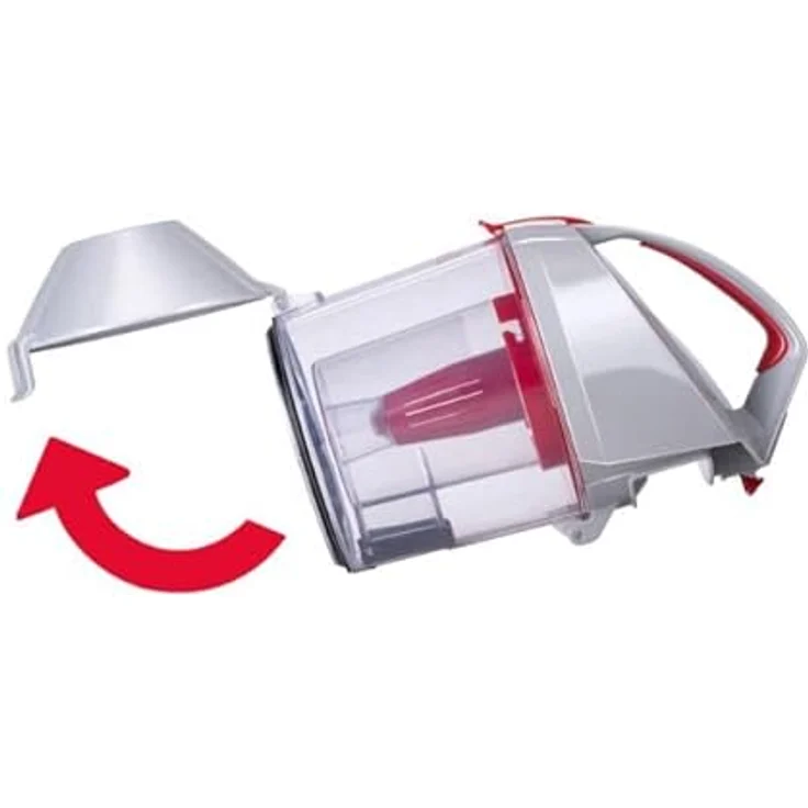 Dirt Devil Staubsauger ohne Beutel - DD2502 - 700W - HEPA 12 Filter - 9M Reichweite - mit Combibrush, Versenkter Bürste und Parkettbürste - 4.5KG - Staubsammelbox 1.8L - Grau/Rot – Bild 5