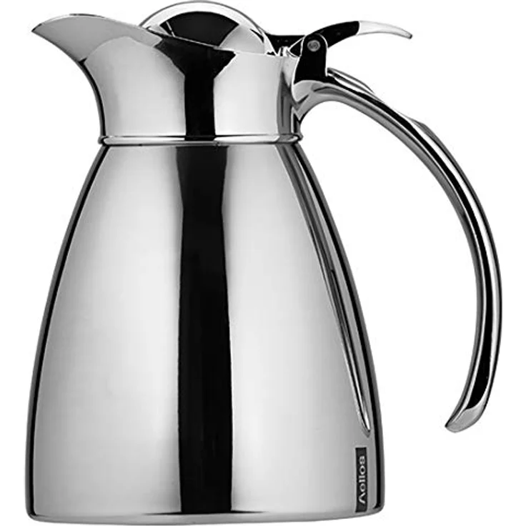 Helios Brilliant Edelstahl-Isolierkanne, poliert, 0,6 Liter – Bild 2