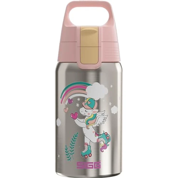 Sigg Trinkflasche, 500 ml Edelstahl, Grau, auslaufsicher mit WMB-ONE Deckel für Schule und Sport: Tests, Infos & Preisvergleich