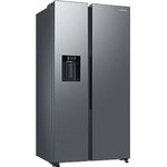Samsung RS6GCG885DS9EG Side by Side Kühlschrank, 178 cm, 634 ℓ Gesamtvolumen, 225 ℓ Gefrierteil, AI Energy Mode, Wasser- und Eisspender, Frischwasseranschluss, Edelstahl Look