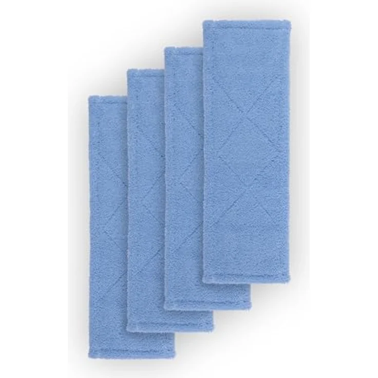 Ersatzbezug ( 4 Stück ) Bodenwischer 40cm - Mikrofaser Wischbezug, für alle gängigen Klapphalter - Flachwischer Bezug für alle glatten Bodenarten – Bild 1