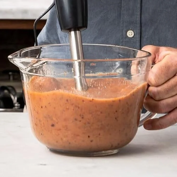 Tefal HB65JD Jamie Oliver Stabmixer, 1000 Watt, Edelstahl-Pürierstab, Zerkleinerer-Aufsatz, spülmaschinengeeignet – Bild 5