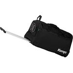 Kempa Trolley Koffer, Schwarz, 90 l, U-förmige Öffnung, Teleskopgriff, verbesserte Geräuschreduzierung der Räder