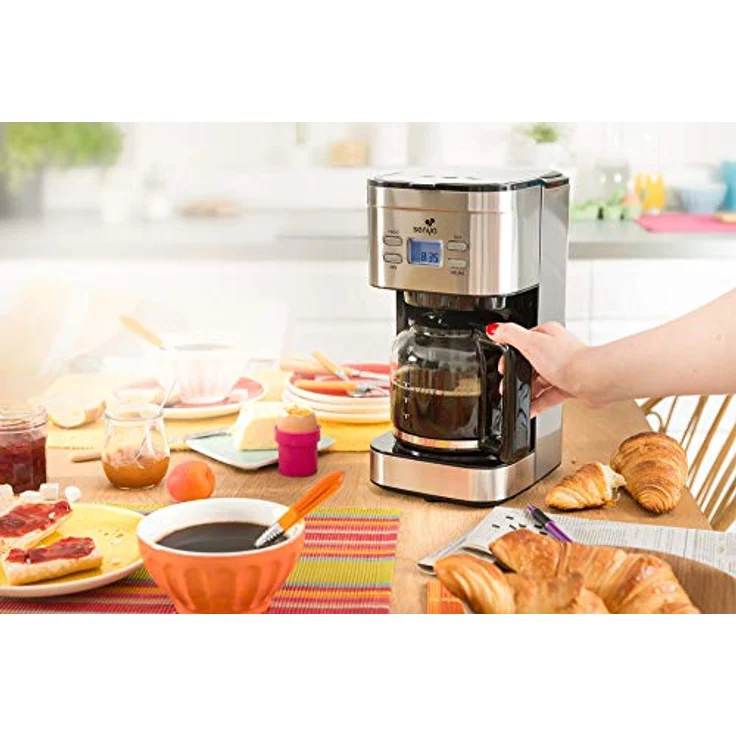 Senya SYBF-CM019 Kaffeemaschine, Stainless Steel, 1.5 liters – Bild 3
