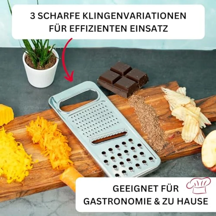 Westmark Universalreibe-- Hobel, 3 in 1, Rostfreier Edelstahl, Steel, Silber, 10022270 – Bild 5