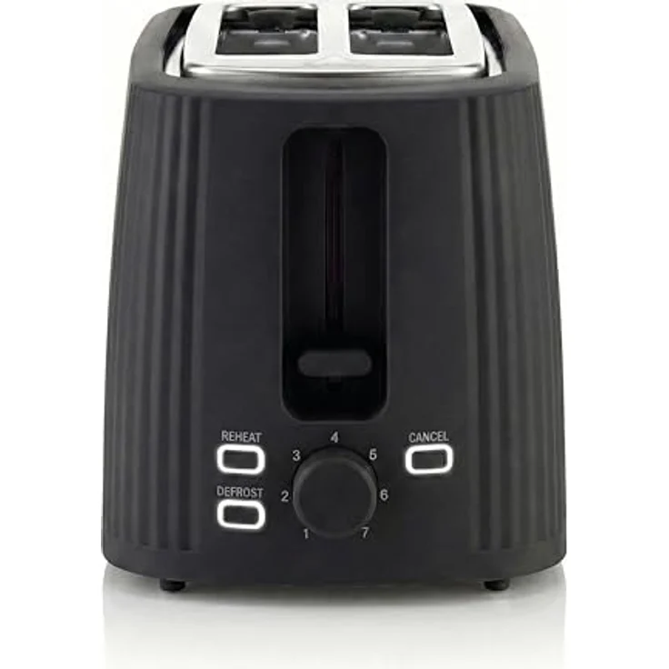 Seeger SGR150BK Toaster, 2 Scheiben, 7 Bräunungsstufen, Liftfunktion, Herausnehmbare Krümelschublade, Schwarz, 930 Watt – Bild 5