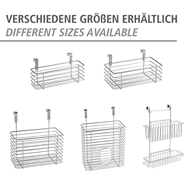 Wenko Einhängekorb Medium, 24 x 11,5 x 15 cm, chrom – Bild 6