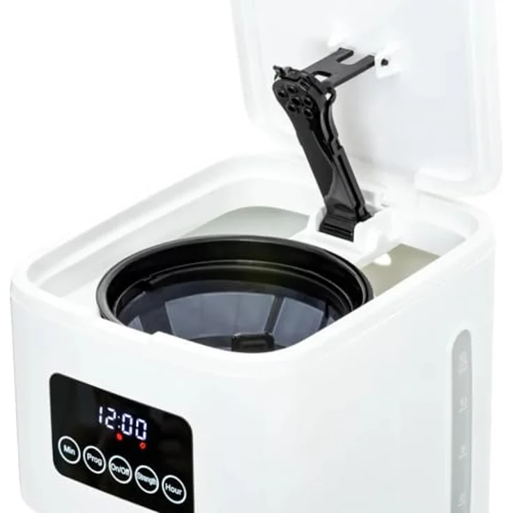 Bob Home Buongiorno Café, Filterkaffeemaschine mit Timer, 12 Tassen, Warmhalteplatte, Aromaregler, Holzdekor-Elemente, LED-Display mit Touchtasten – Bild 5