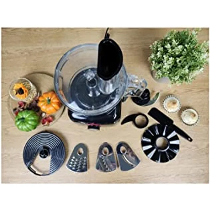 CONTINENTAL EDISON CERM600B Multifunktionsroboter, 600 Watt, elegante schwarze Edelstahlküchenmaschine für vielseitige Zubereitungsmethoden – Bild 2