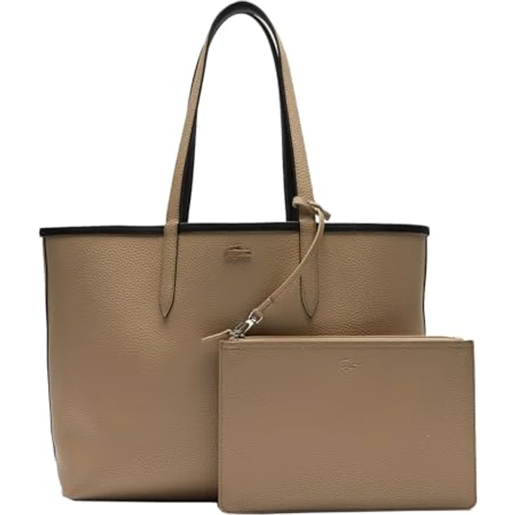 Lacoste Shopper Anna Shopping Bag 2142, Zweifarbiger Shopper zum Wenden, inklusive A4-Unterlagenfach, Reißverschlussetui und Schlüsselhalter – Bild 3