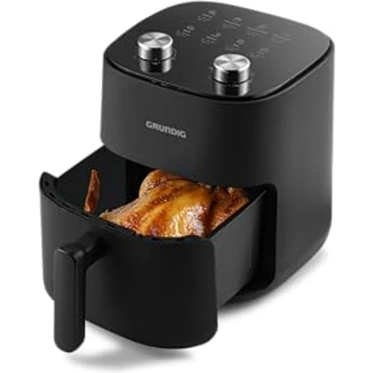 Grundig Heißluft-Fritteuse 4,7L FRY 6321 L (GMS9050), fett- und ölfreies Frittieren, 60 Minuten-Timer, spülmaschinengeeignet – Bild 1
