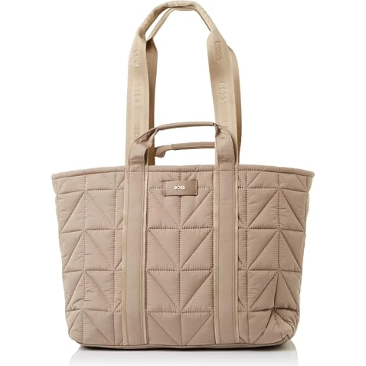 Boss Palmah Shopper Tasche, 39 cm, 100% Polyester, offen braun – Bild 1