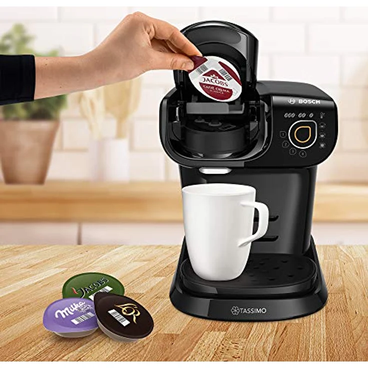 Bosch TAS6502 Tassimo My Way 2 Kapselmaschine, über 70 Getränke, Personalisierung, vollautomatisch, BRITA Wasserfilter, 1500 W, schwarz – Bild 4