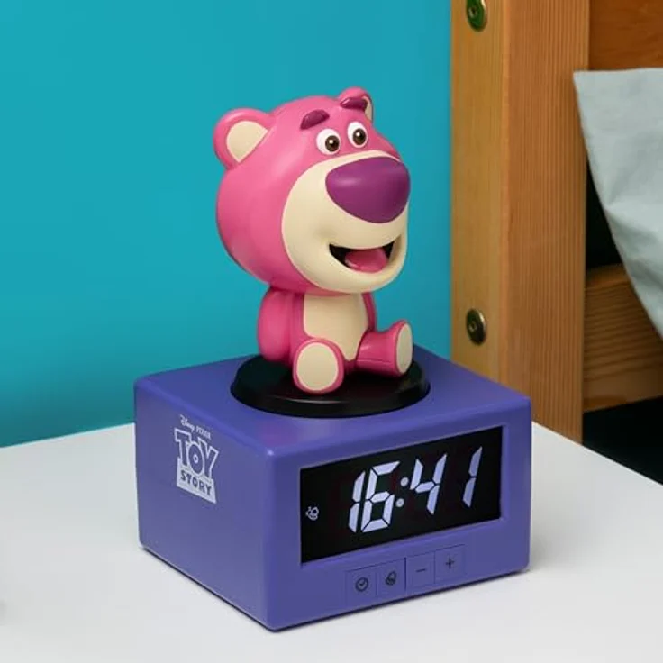 Paladone Products Toy Story Icon Wecker Lotso, offiziell lizenzierter Wecker für ein unterhaltsames Aufstehen – Bild 3