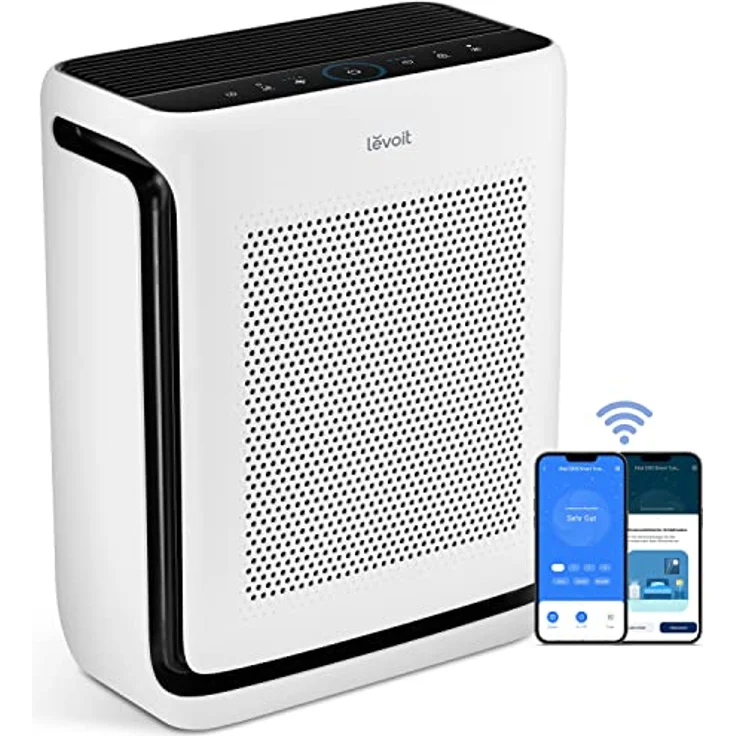 LEVOIT Luftreiniger Allergiker mit Tiermodus, CADR 416m³/h bis 87㎡ Racherzimmer Wohnung, Dualsensor&Waschbarer Vorfilter, H13 HEPA Luftfilter gegen 99,97% von Tierhaare&-gerüche Schimmel Pollen Staub – Bild 1