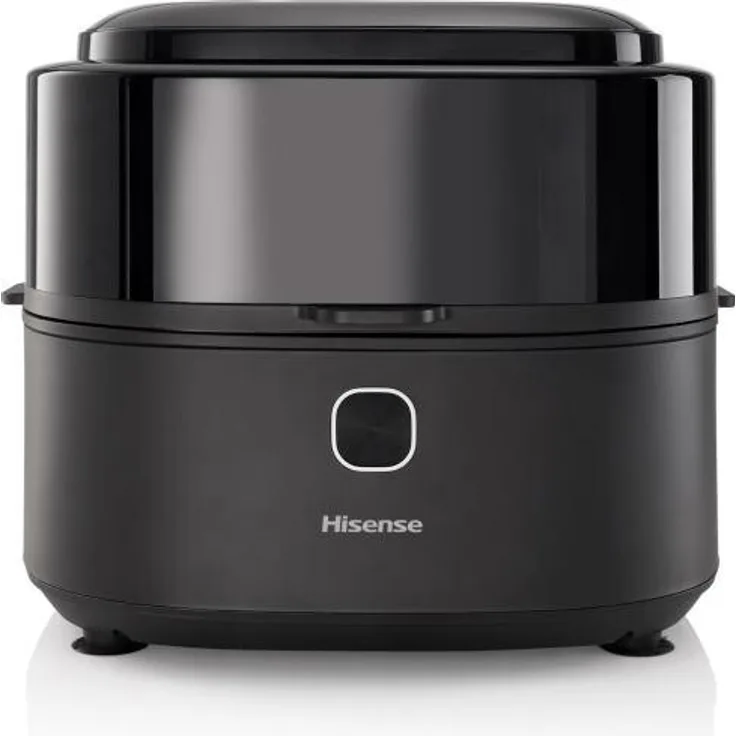 Hisense HAF1350DR Friteuse Single 6,7 L Schwarz, 1350 W, 4 voreingestellte Programme, Rührtechnologie