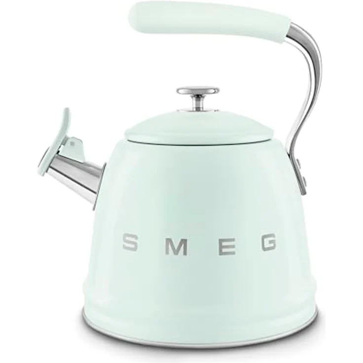 Smeg, WKF01PG Wasserkessel aus Edelstahl, 2,3 l Fassungsvermögen, auch für Induktion, Pastellgrün