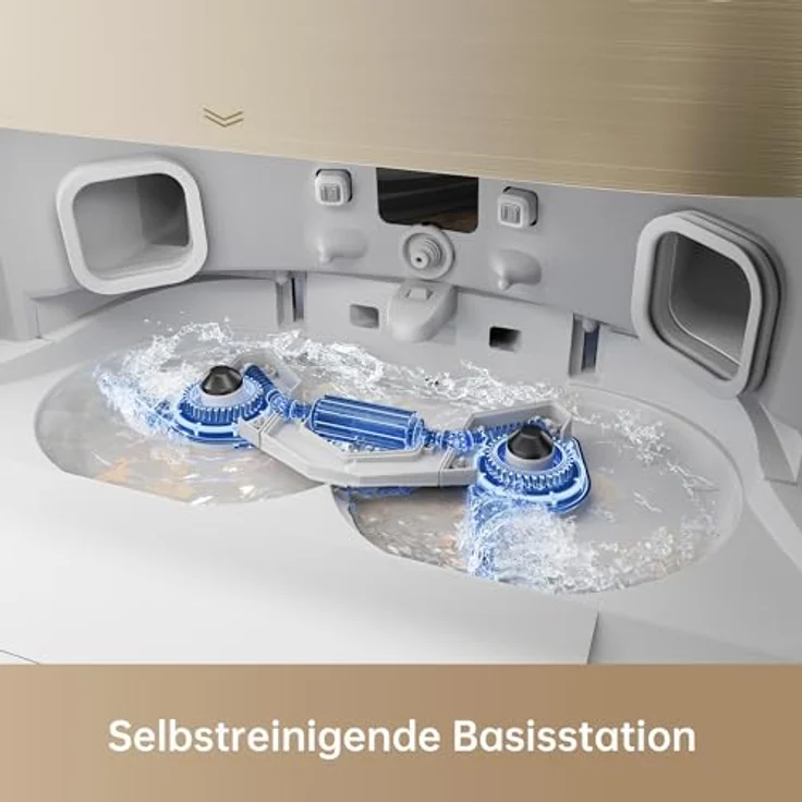 Dreame X40 Ultra Complete Wischroboter, Weiß, 240 Min Laufzeit, 4,5 L Frischwassertank, Selbstreinigung, MopExtend-Technologie – Bild 3