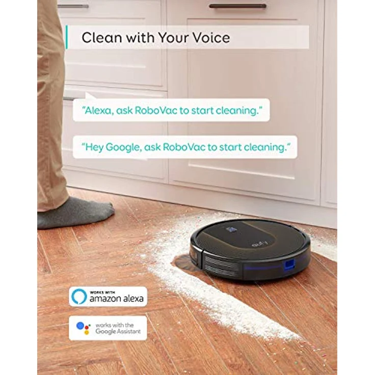 eufy RoboVac 30C Saugroboter, WLAN Staubsauger mit BoostIQ, 1500Pa Saugkraft, Generalüberholt – Bild 3