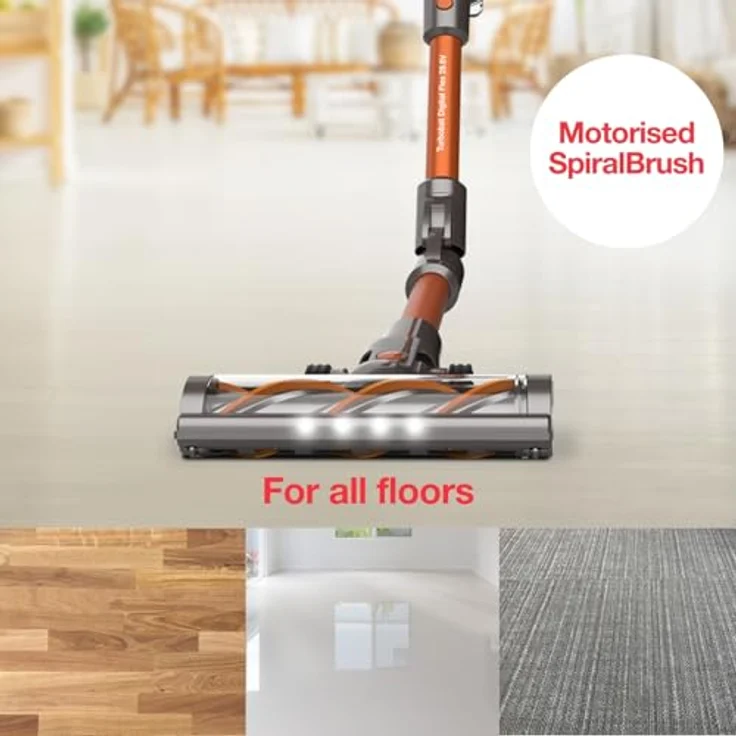 Solac Turbobat Digital Flex AE2515, Elektrischer Kehrbesen mit 200W Digitalmotor, 29.6V Akku, Flexibles 90° Rohr, Metall/Kunststoff, Braun/Kupfer – Bild 4