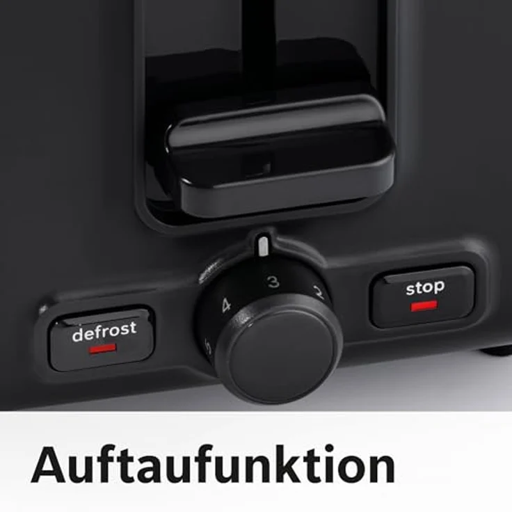 Bosch TAT3P424DE Toaster Kompakt deep red crystal Schwarz  – Bild 6