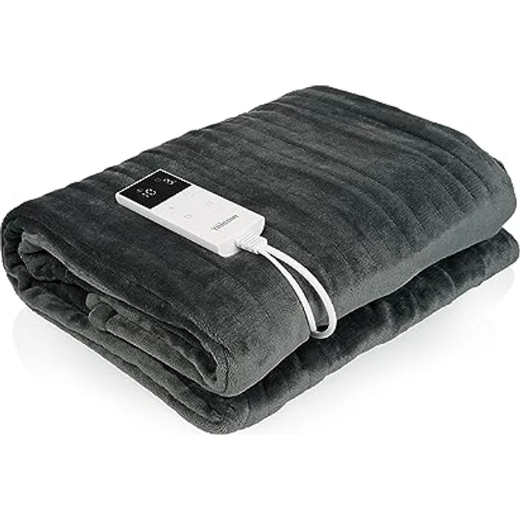 Tristar, Heizdecke, Elektrische Warmtedeken BW-4781 - 180 x 120 cm - 10 standen - Wasmachinebestendig - Grijs (120 cm, 180 cm)