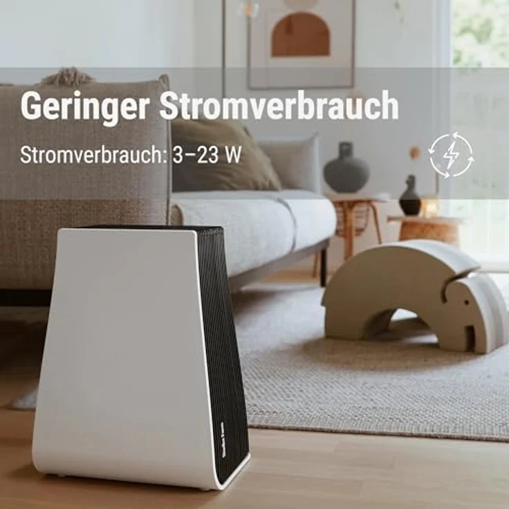 Stadler Form Luftwäscher George, 2 in 1: Luftbefeuchter & Luftreiniger, hohe Leistung bei tiefem Verbrauch , Scheibenpaket und Wasserwanne spülmaschinenfest, 31,5 x 41,8 x 21,5 cm, weiss – Bild 5