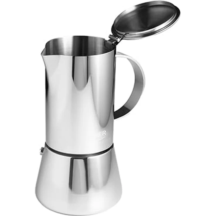 Adler Espressokocher AD 4419, Espresso Kaffeemaschine, 350ml, Spülmaschinenfest, Edelstahl, silber – Bild 2