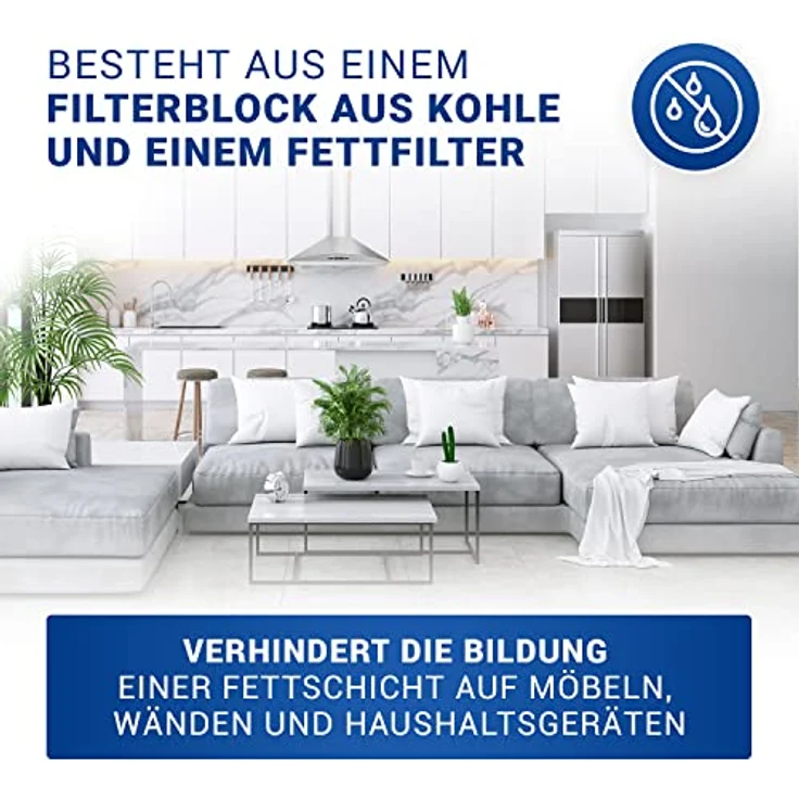 VIOKS Kohlefilter für Dunstabzugshaube Ersatz für Neff 296178 Aktivkohlefilter Dunstabzug Kohlefilter/Aktivkohlematte Dunstabzug/Kohlefilter 430x175mm für Abzugshaube/Dunstabzugshaube Filter – Bild 3