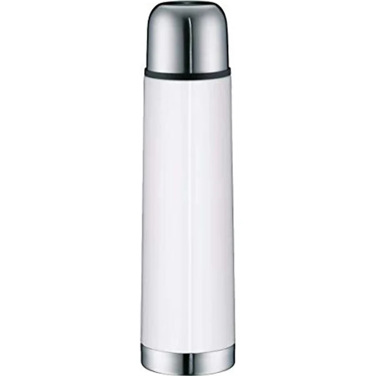 alfi 5457.211.075 Isolierflasche IsoTherm, Edelstahl Alpinweiß, 0,75 Liter, Drehverschluss, 12 Stunden heiß, 24 Stunden kalt, BPA-Free – Bild 2